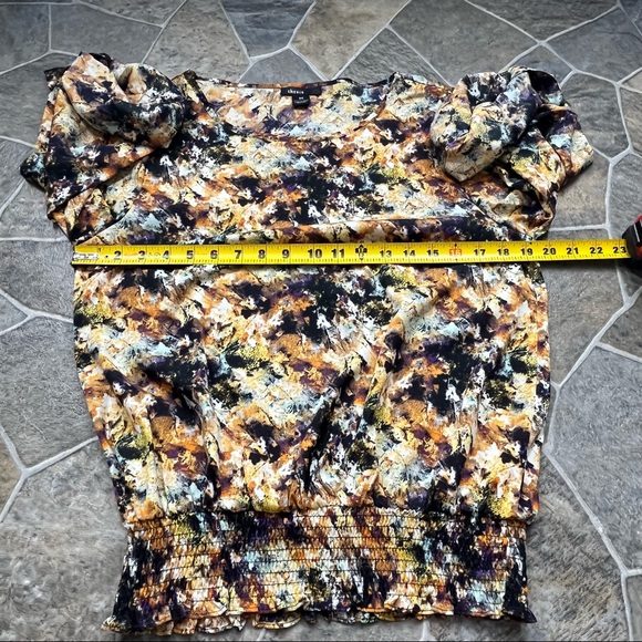 thesis Convertible Sleeve Elastic Waist Blouse - Picture 8 of 10